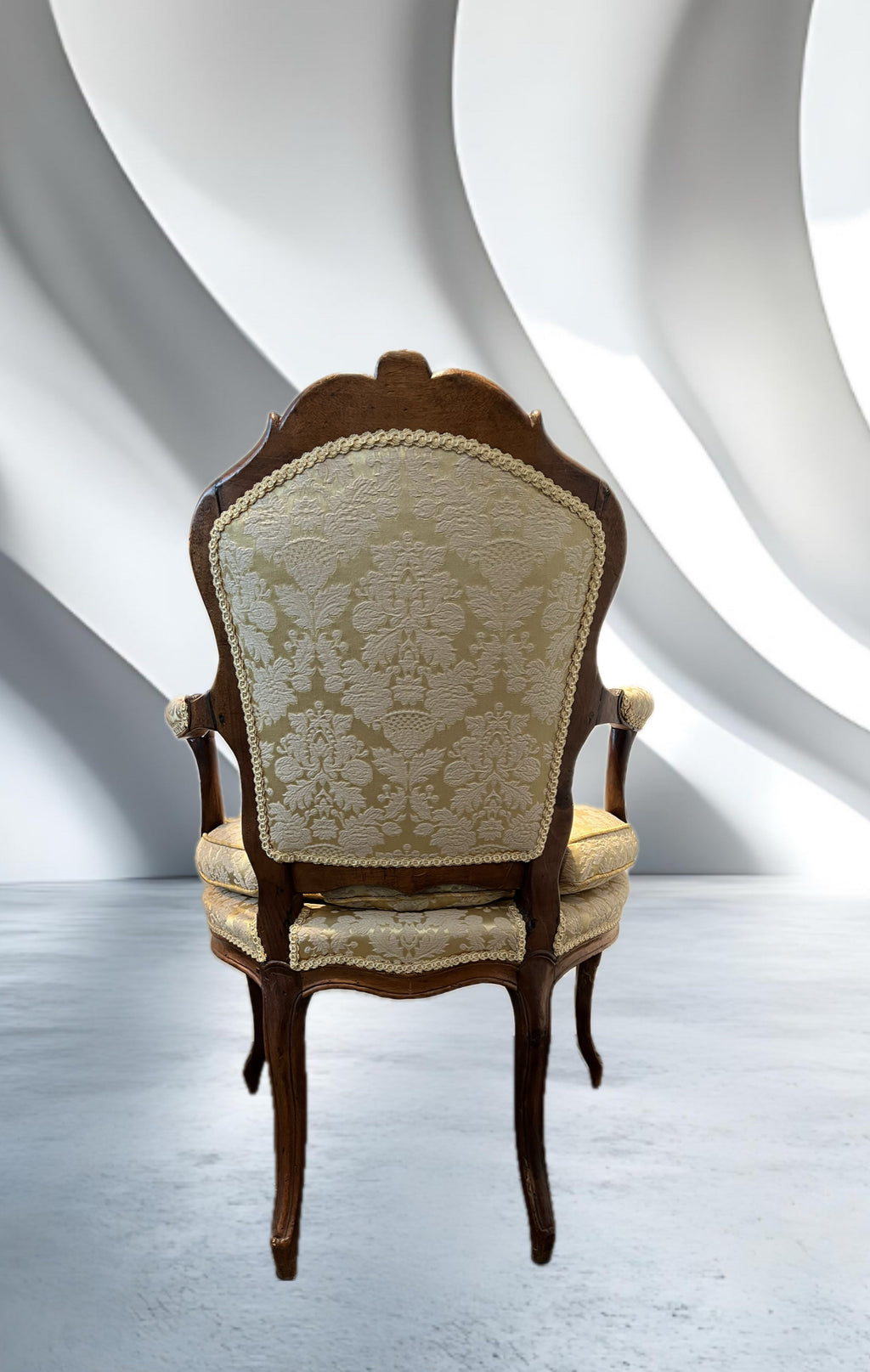 Paar Louis XV-stijl fauteuils (bergères)