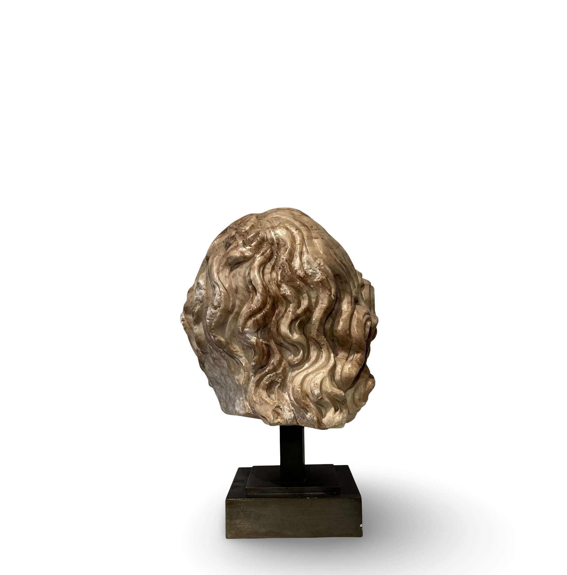 Antiek marmeren hoofd van een jongeling – Neoklassiek / Renaissance Revival – 19e eeuw