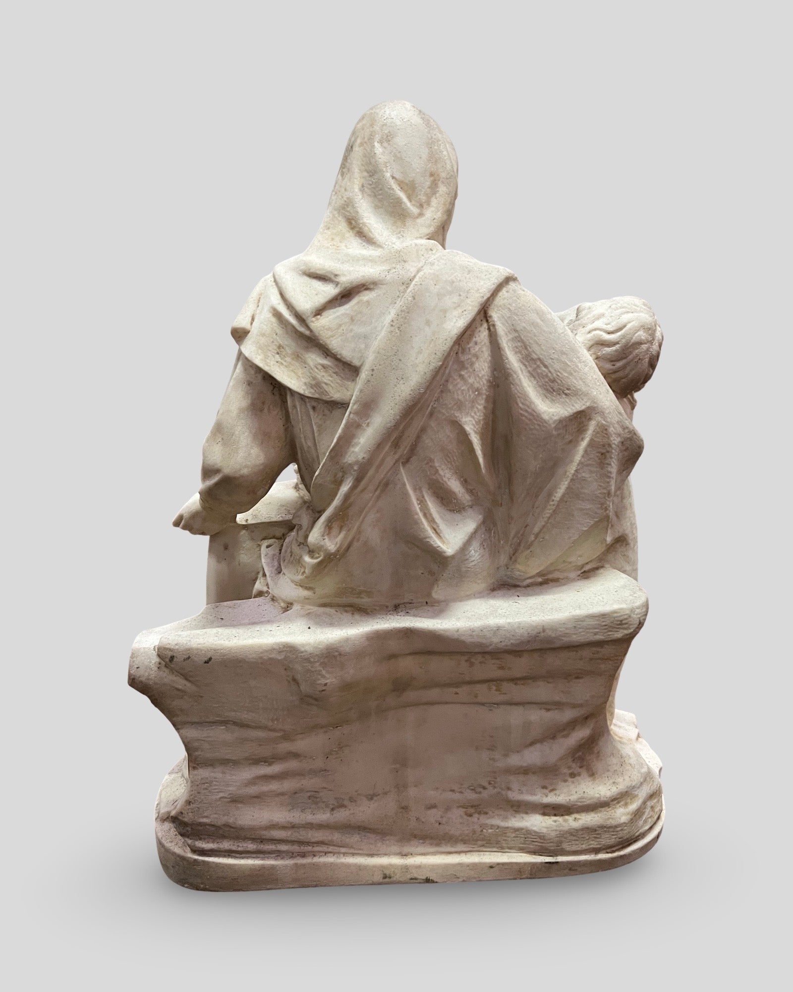 Large Pietà group sculpture — cast devotional figure (20th c. decorative production, Continental Europe)
