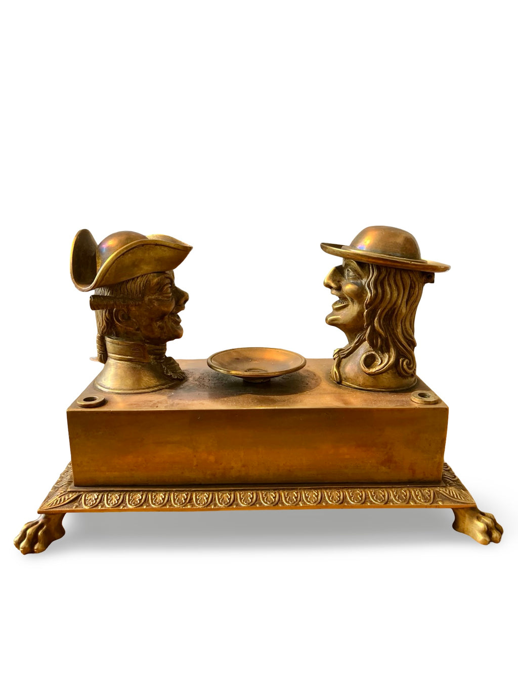 Humoristisch bronzen inktstel