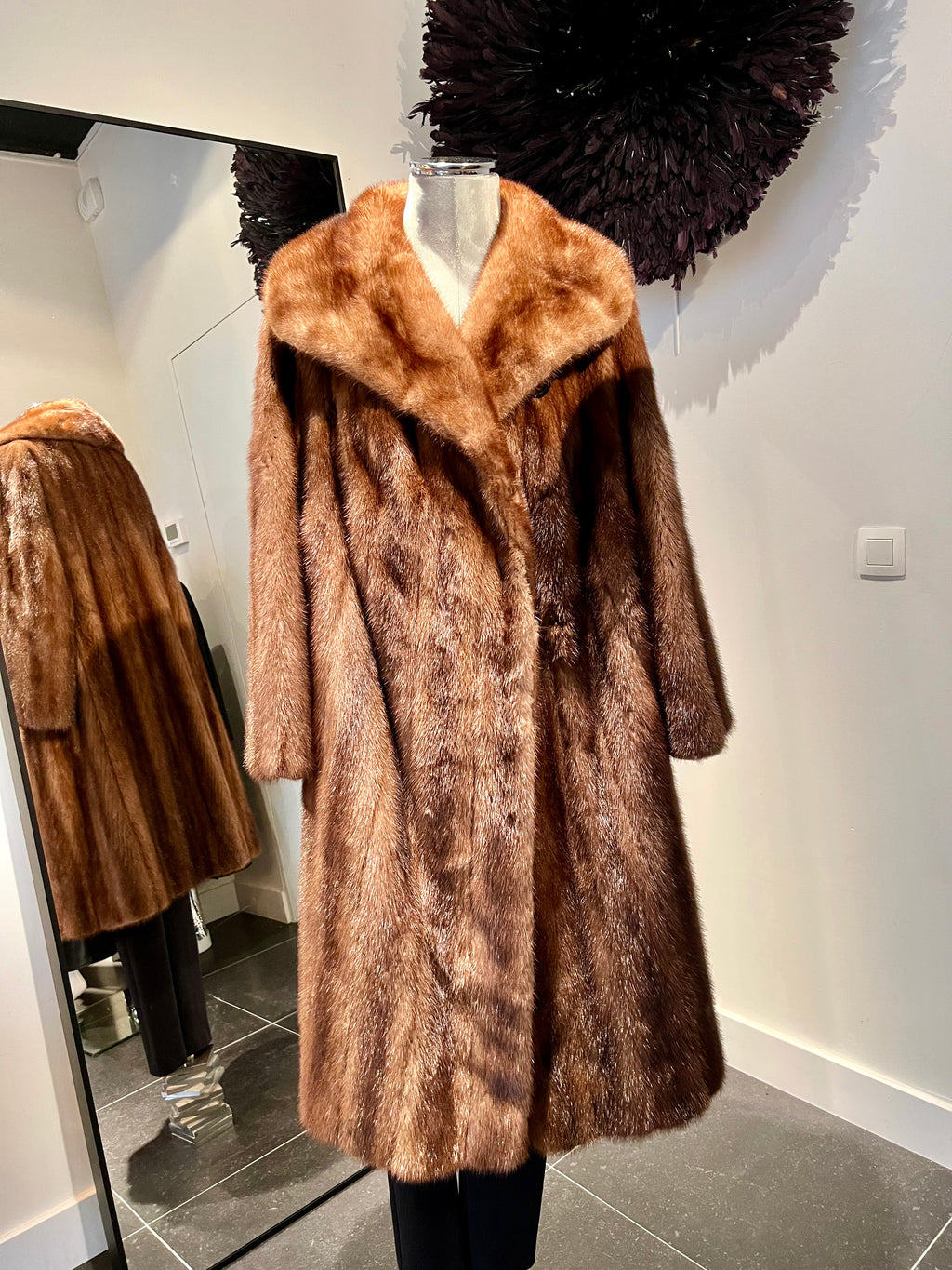 Vintage nertsbontmantel – Boucek Liège