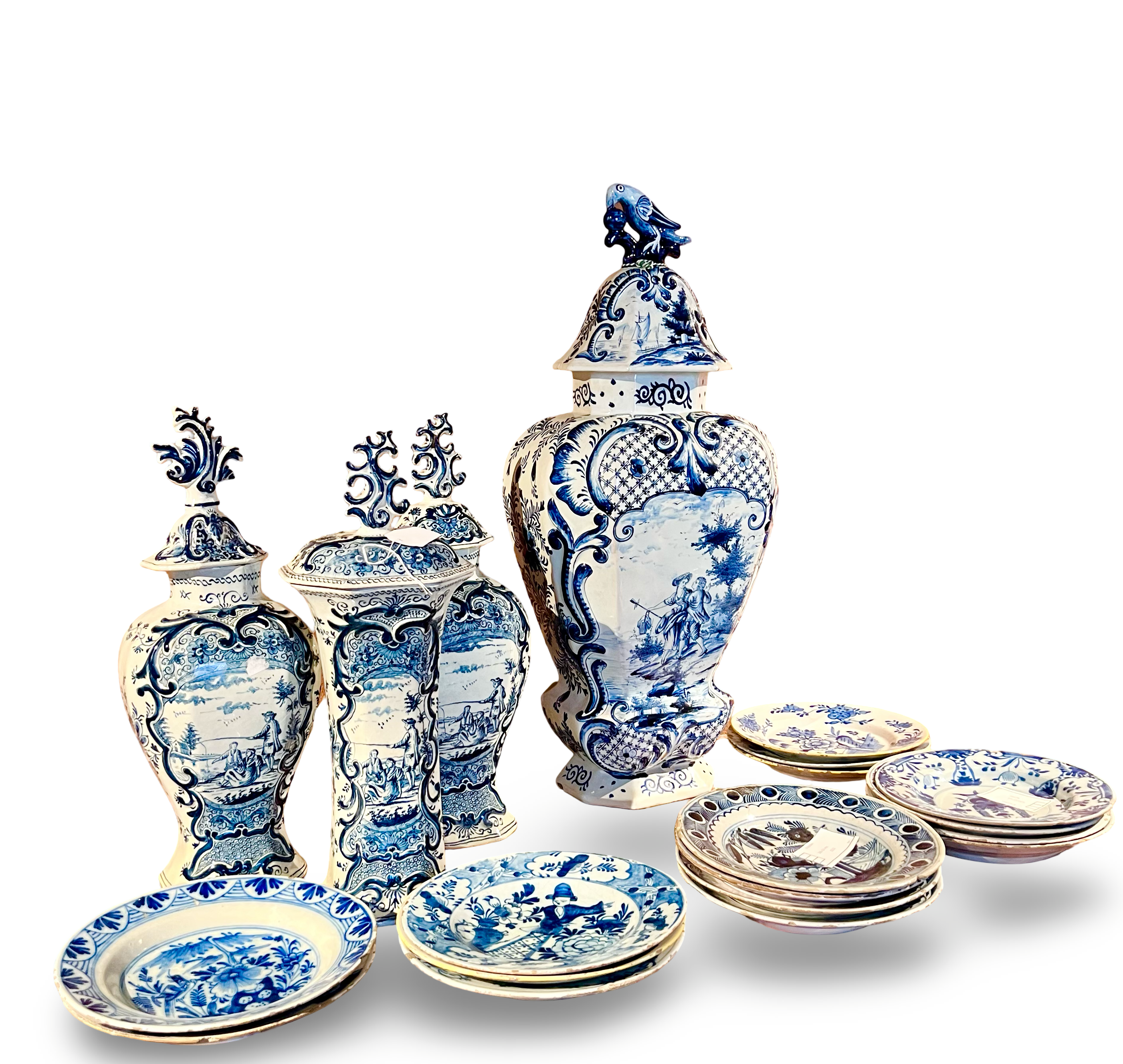 Delft Blauw Collectie (Vazen & 30+ Borden) Ook individueel verkrijgbaar