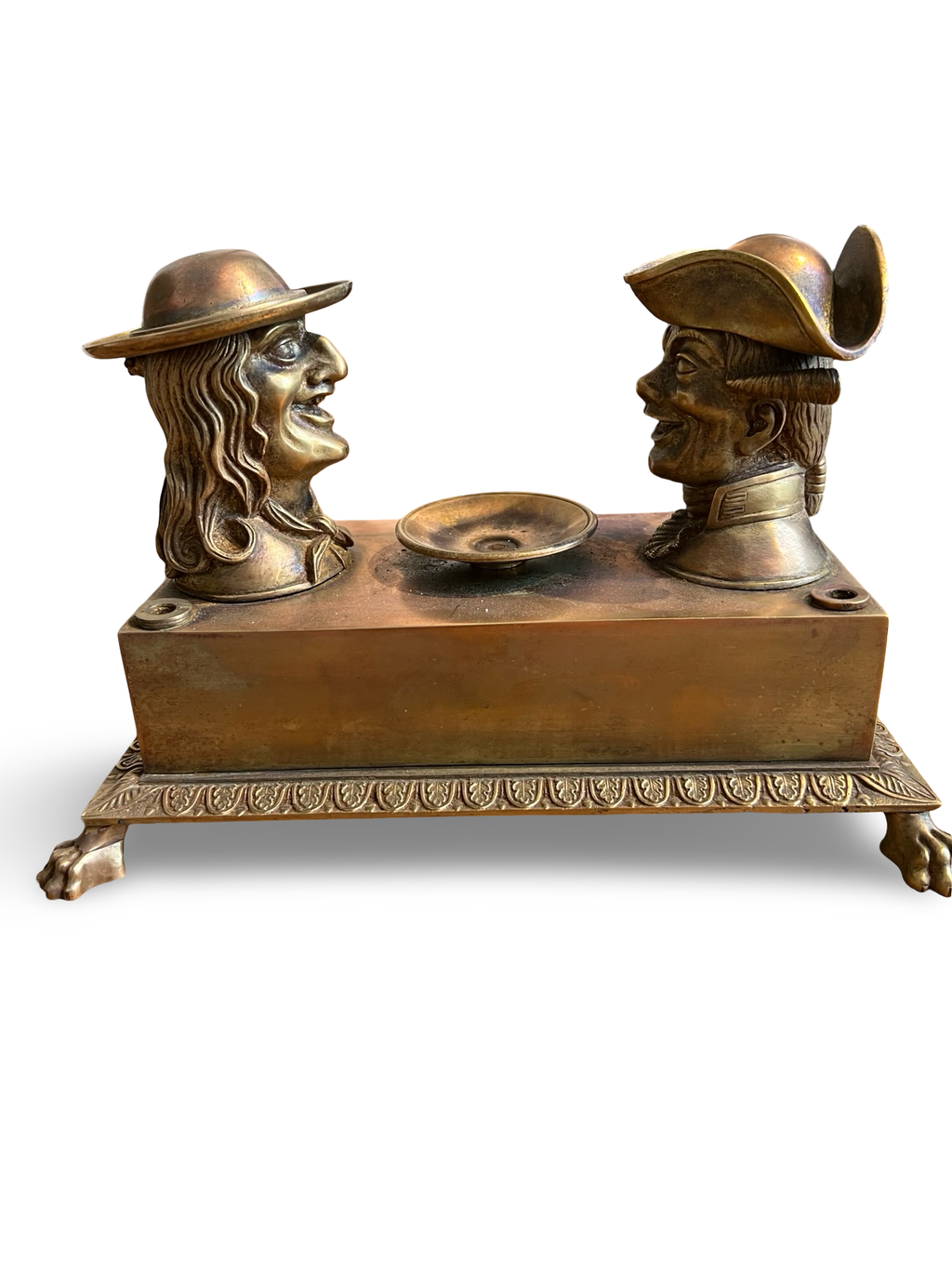 Humoristisch bronzen inktstel