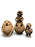 Expressive Terracotta Trio – Hedendaagse Afrikaanse geïnspireerde keramiek