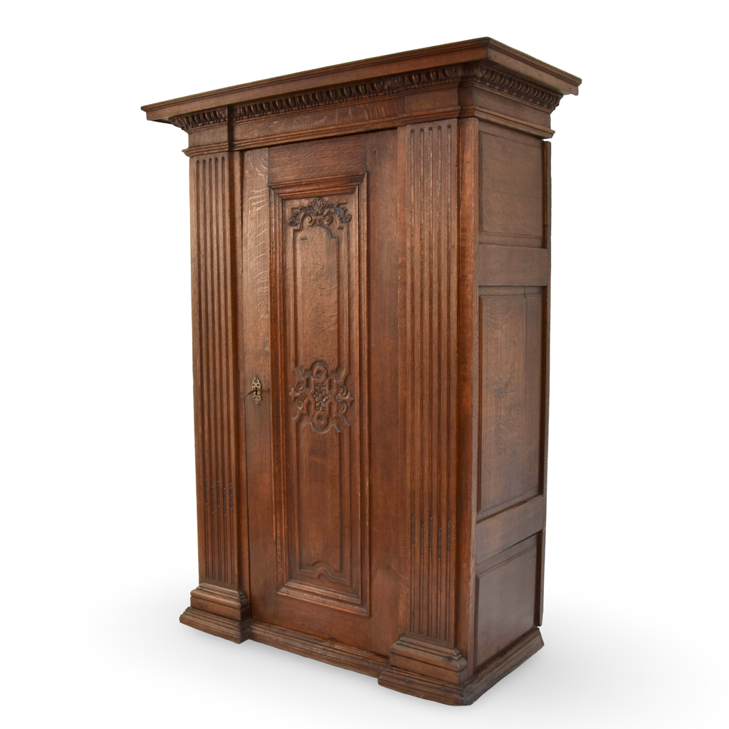 South German Baroque Single-Door Armoire — Swabia (Baden-Württemberg), ca. 1730–1760