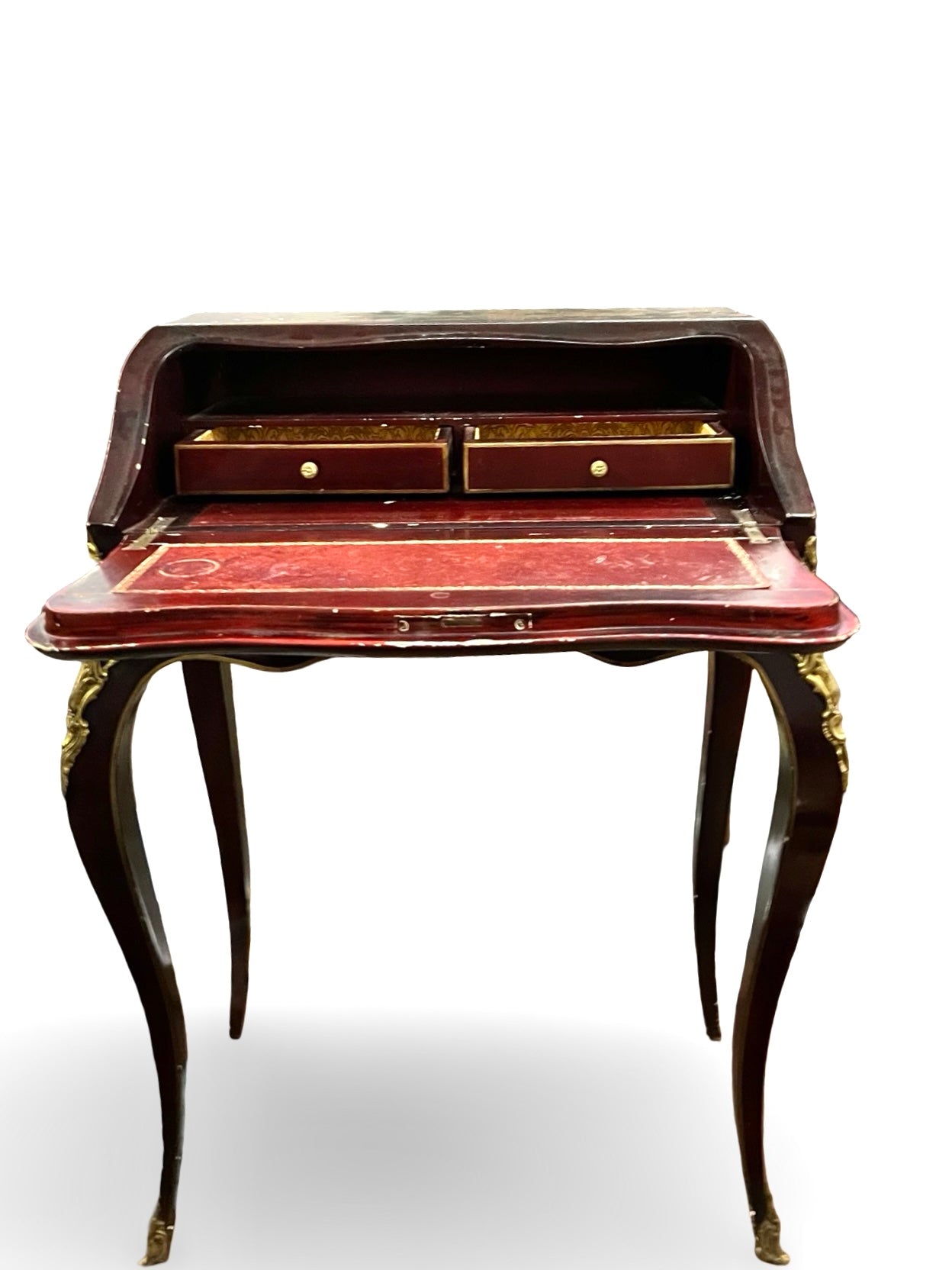 French Chinoiserie Lacquer Ladies’ Writing Desk (Louis XV Revival), c. 1880–1925