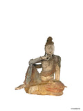 Chinese ‘Water-Moon’ Guanyin in hout – Noord-China, laat Qing / vroege Republiek (ca. 1875–1915)