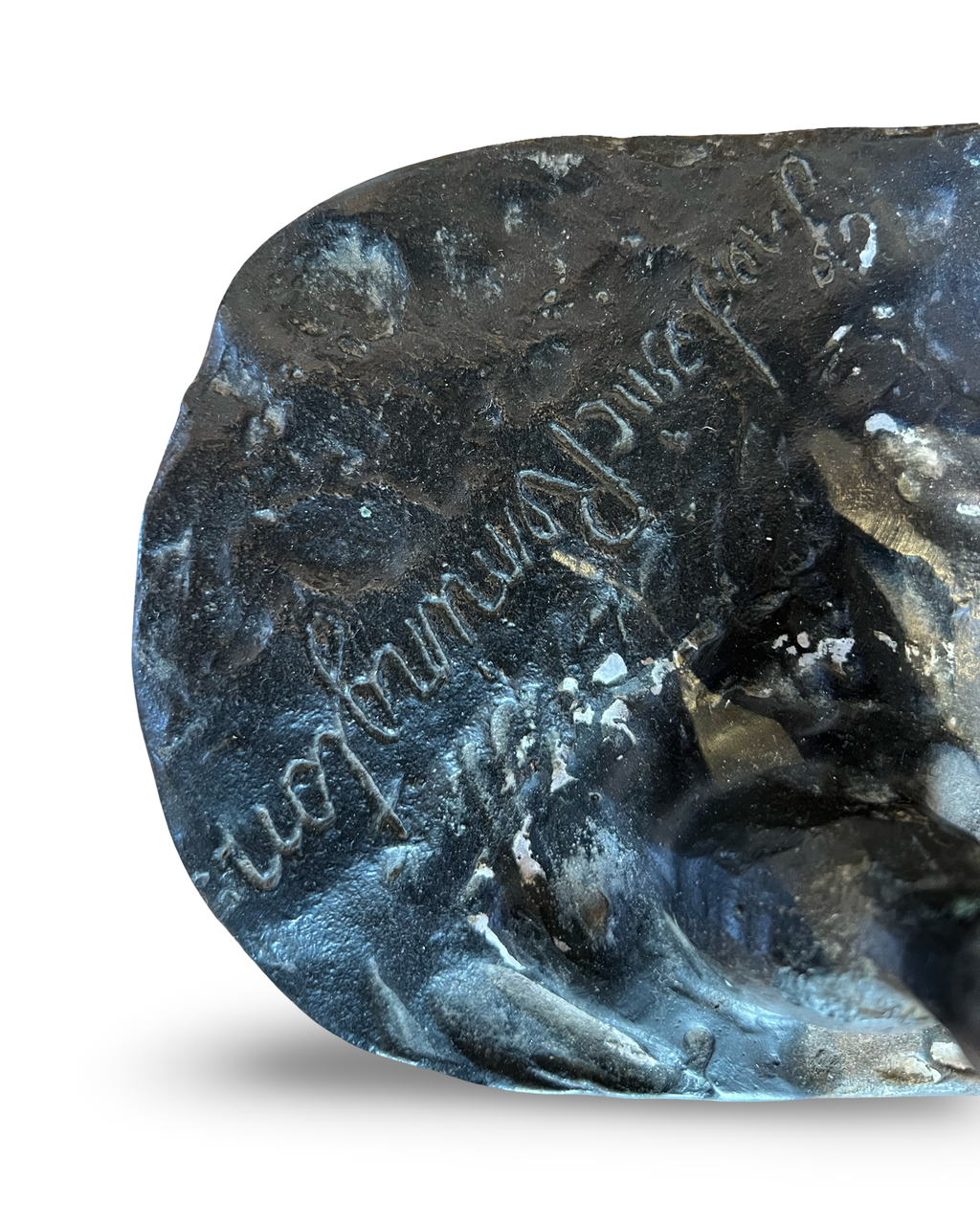 Bronzen ruitersculptuur in westerse sfeer