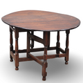 Early oak “gateleg” drop-leaf table – England, late 17th / early 18th century