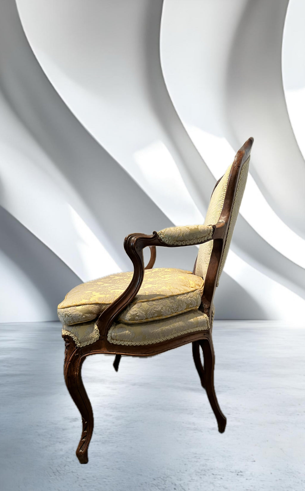 Paar Louis XV-stijl fauteuils (bergères)