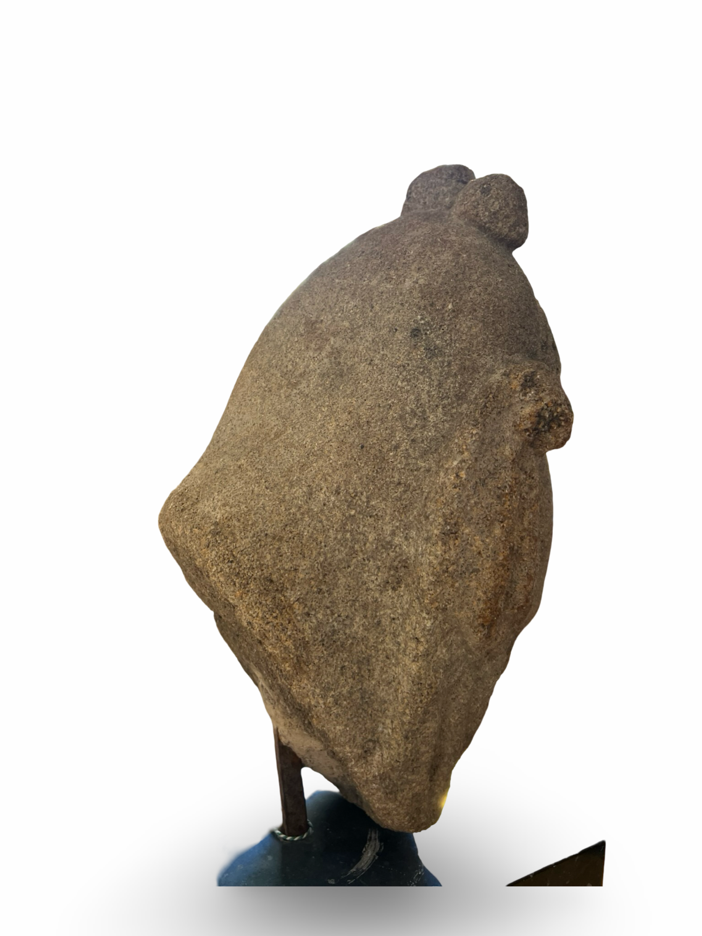 Romanesque-style stone head