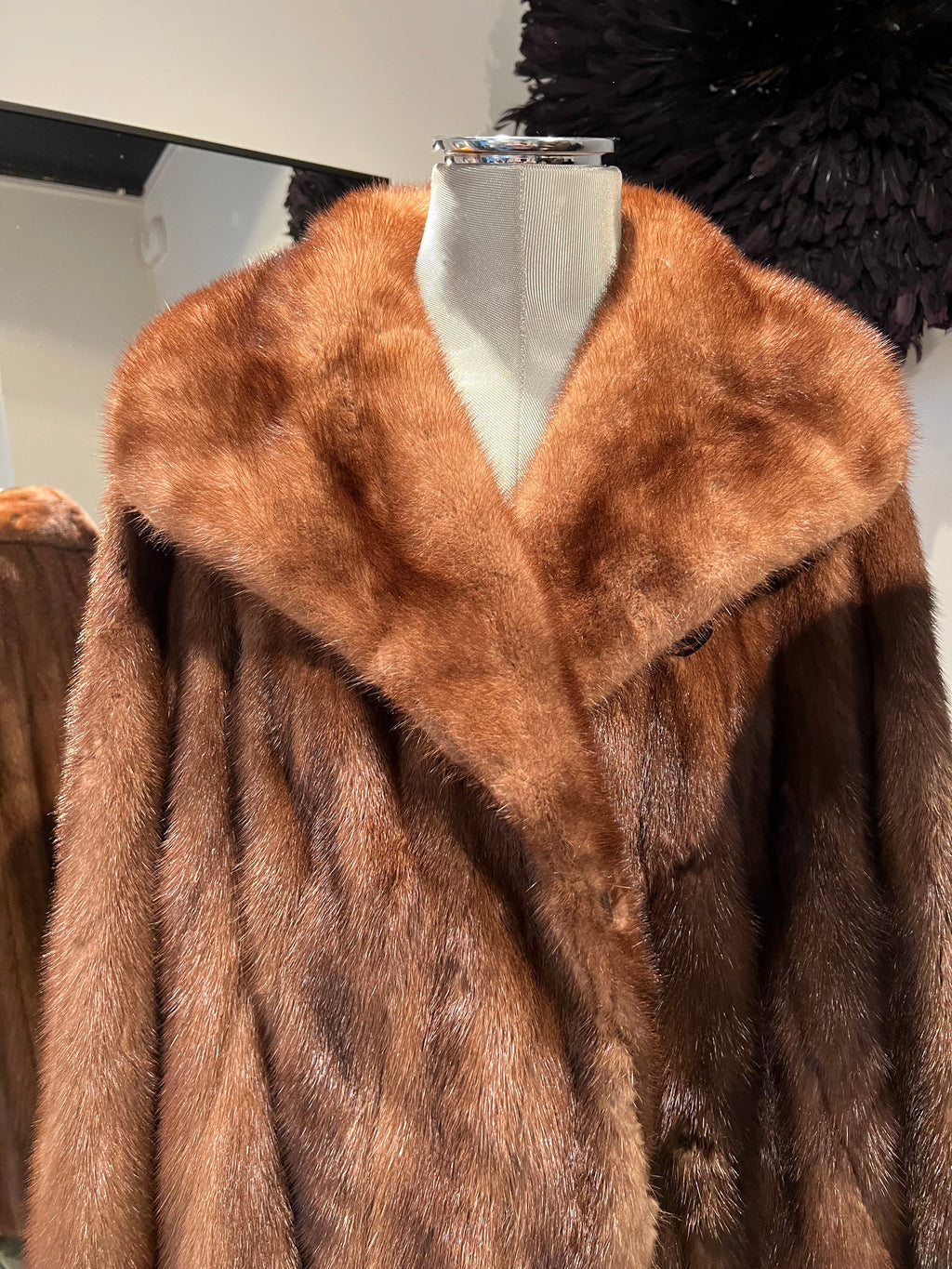 Vintage nertsbontmantel – Boucek Liège