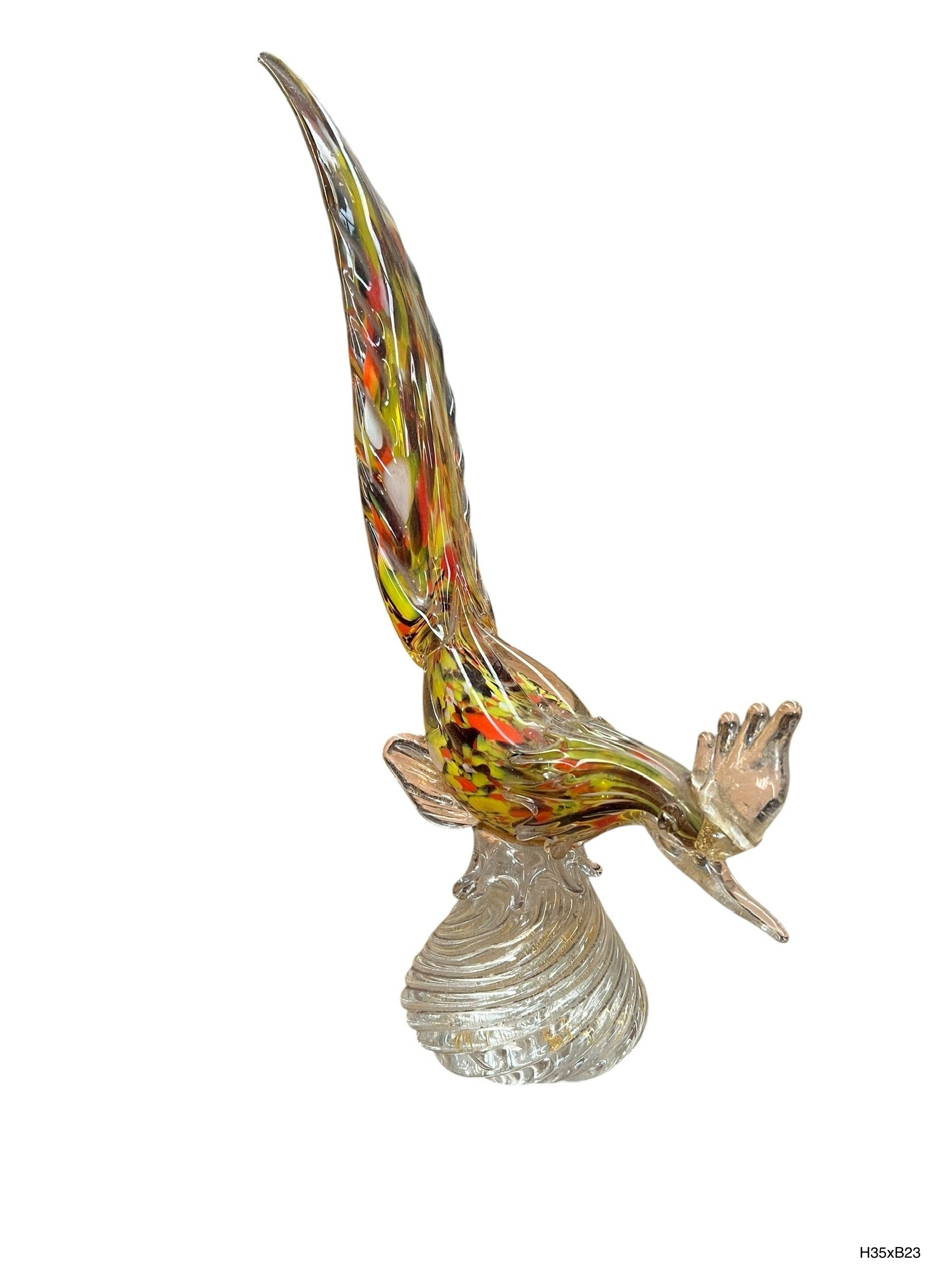 Murano Glazen Vogel – Sommerso-techniek, ca. 1950–1965