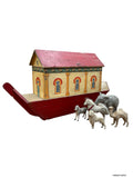 Houten Noach’s Ark met Dieren – Erzgebirge, ca. 1870–1890